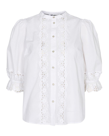 Co Couture Alva Anglaise S/S Shirt White 95754 